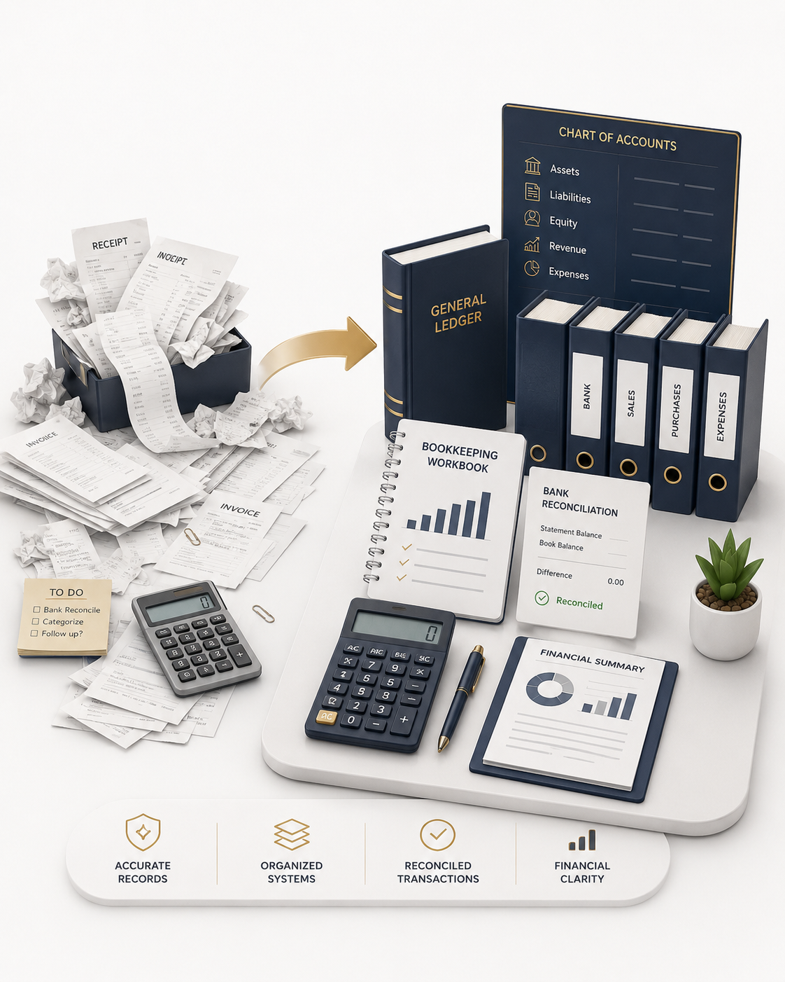 accounts & finance cleanup